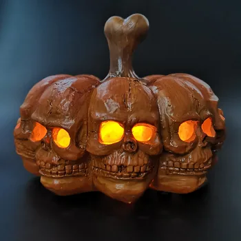 

Skull Pumpkin Light 2019 Halloween Portable Energy saving Pumpkin Light Electronic Light Home Decoration Dropshipping #1989
