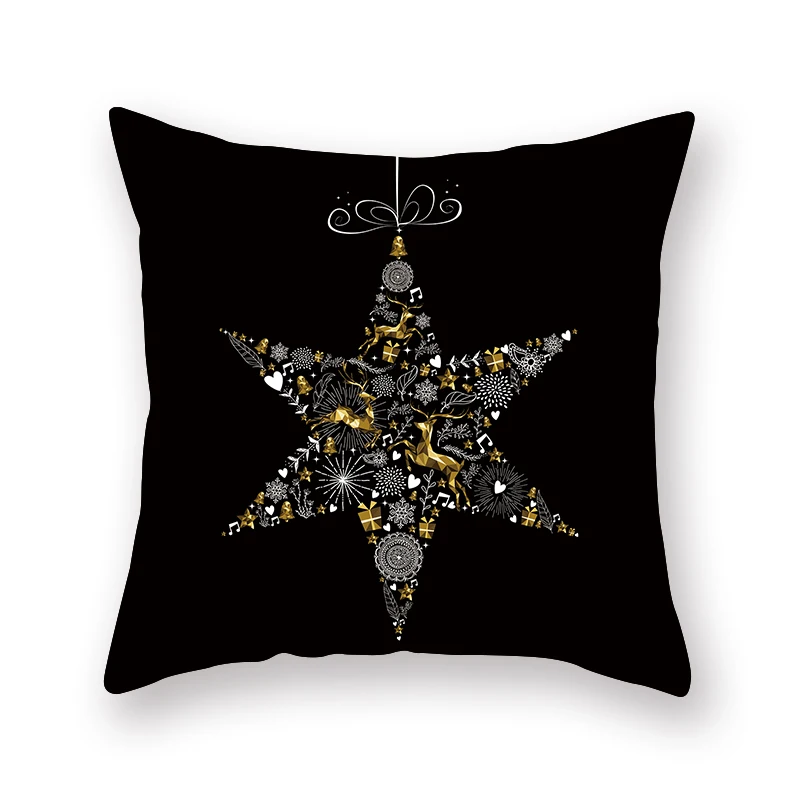 Merry Christmas Elk наволочка из хлопка квадратная домашняя спальня 45x45 см в скандинавском стиле наволочки с рождественскими узорами
