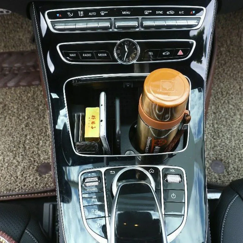 Автомобильный подлокотник коробка для хранения ABS для Mercedes Benz C E класса GLC W205 W213 X253 15~ 18