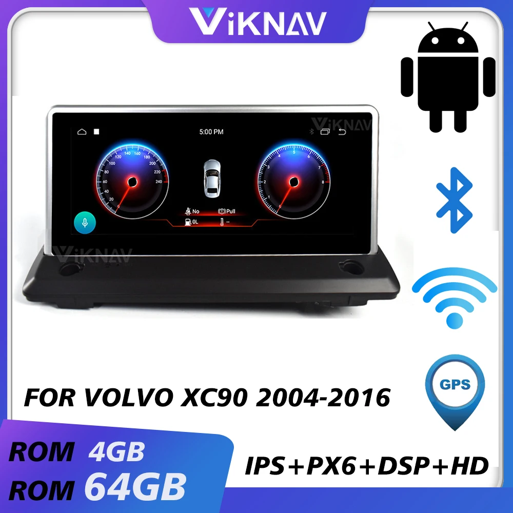 car gps navigation multimedia player for volvo xc90 2004-2016 android radio auto audio tape recorder head unit RHD LHD | Автомобили и