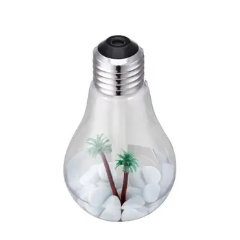 

Colorful Light Bulb Humidifier Usb Rechargeable Mini Desktop Led Night Light