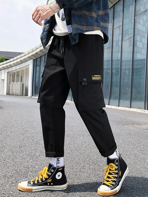 

Bib Overall Men Casual Trousers Korean-style Trend Versatile Straight-Cut Loose-Fit Spring And Autumn Sports Men's Trousers Autu