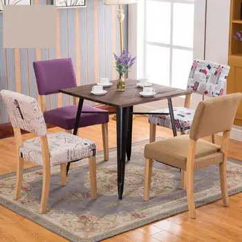 

Solid wood dining chair backrest desk chair coffee chair hotel restaurant simple modern fashion home