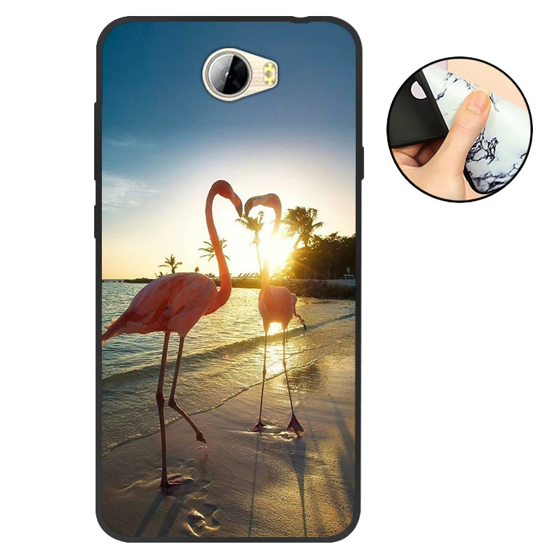 Для huawei Y5 II чехол для huawei Y5 2 Y5II CUN-L21 CUN-U29 задняя крышка Y6 II Компактный Мягкий ТПУ силиконовый чехол для Honor 5A LYO-L21 черный - Цвет: T702