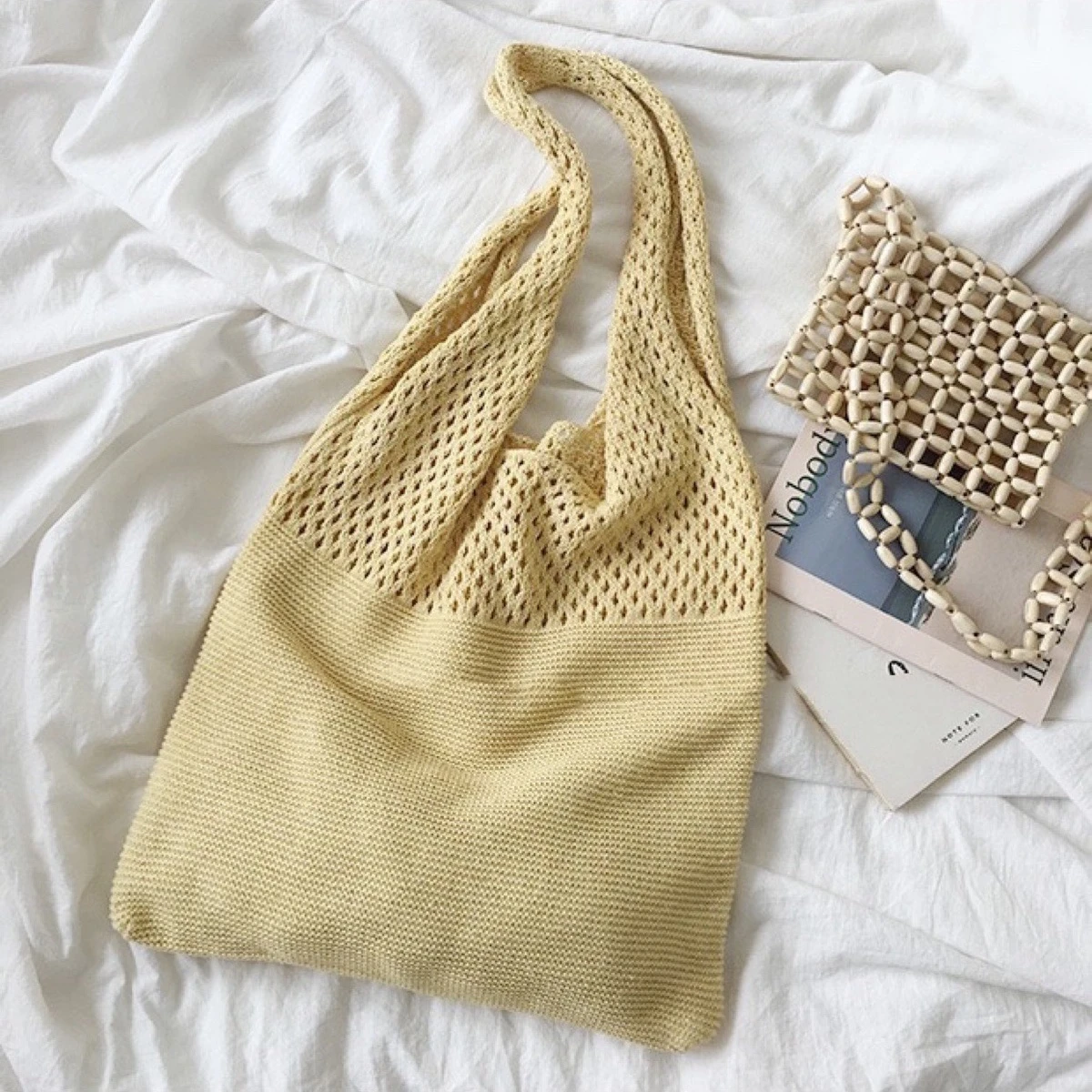 Woven Womens Shoulder Bags Ladies Designer Knitted Braid Handbags Tote Summer Beach Party Bag Purses Shopper Sac Satchel Female