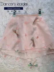 Ballet Skirt Magic Color Sewing Small Dragonfly Women's Dance Skirt Gymnastics Practice Skirt Adult Ballet Lyric Skirt