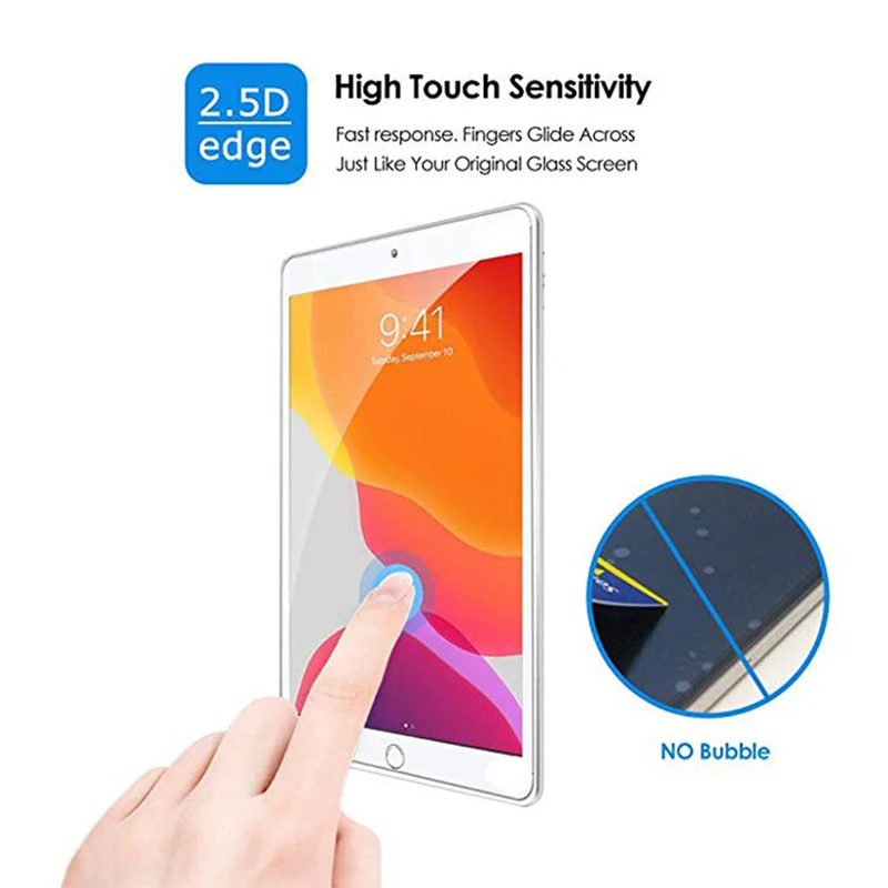 Закаленное стекло для iPad 10,2 Защита экрана для Apple iPad 7-го поколения