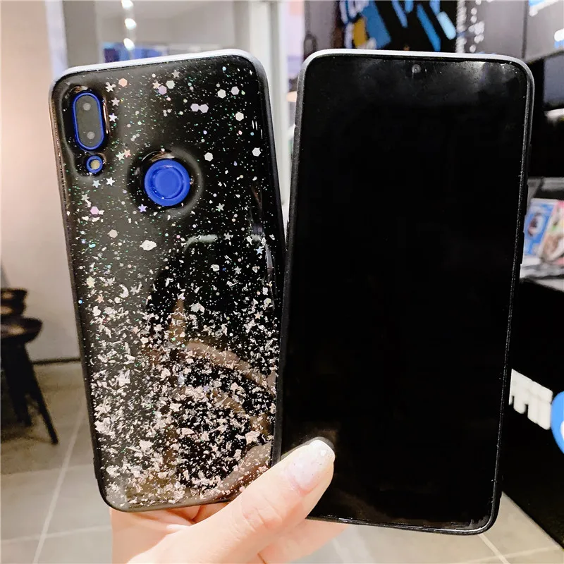 LANCHE блеск блестками и пайетками для маленьких девочек чехол телефона Xiaomi Redmi Note 7