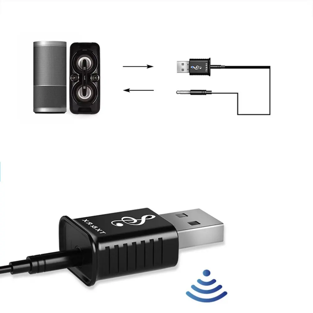 2 In 1 Usb 5.0 Wireless Dongle Adapter For Pc Speaker Computer Mouse Wireless Audio Music Receiver Transmitter