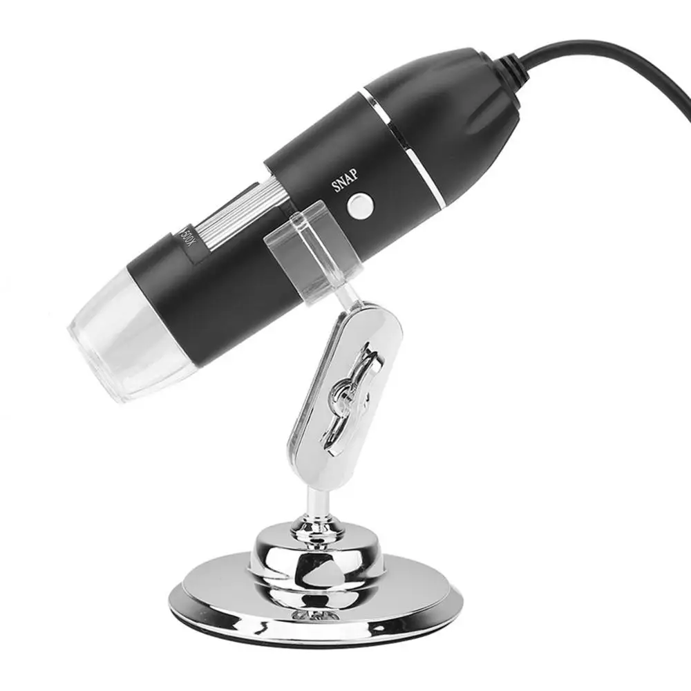 Portable Adjustable Usb Digital Microscope 50x500x 0.3mp Led Handheld Magnifier Video