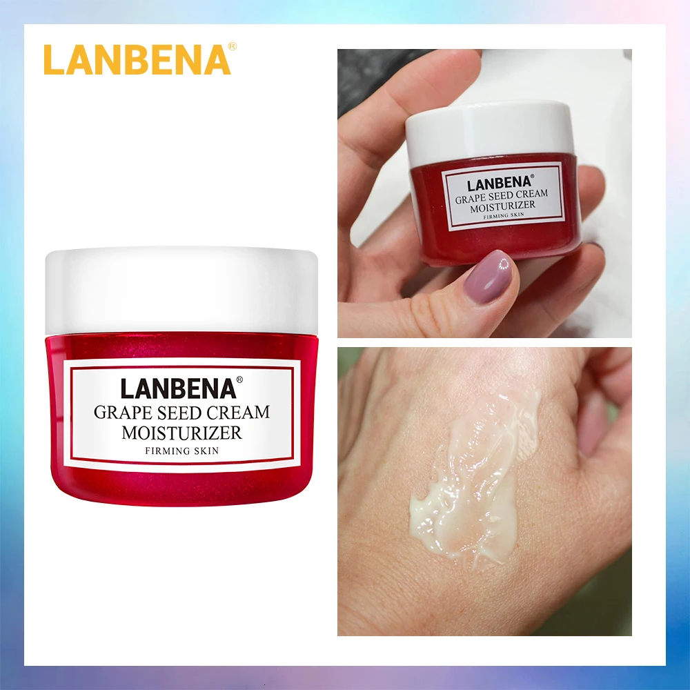 

LANBENA Grape Seed Facial Cream Deeply Repairing Nourishing Moisturizing Lifting Firming Revitalizing Tighten Skin Face Care 40g