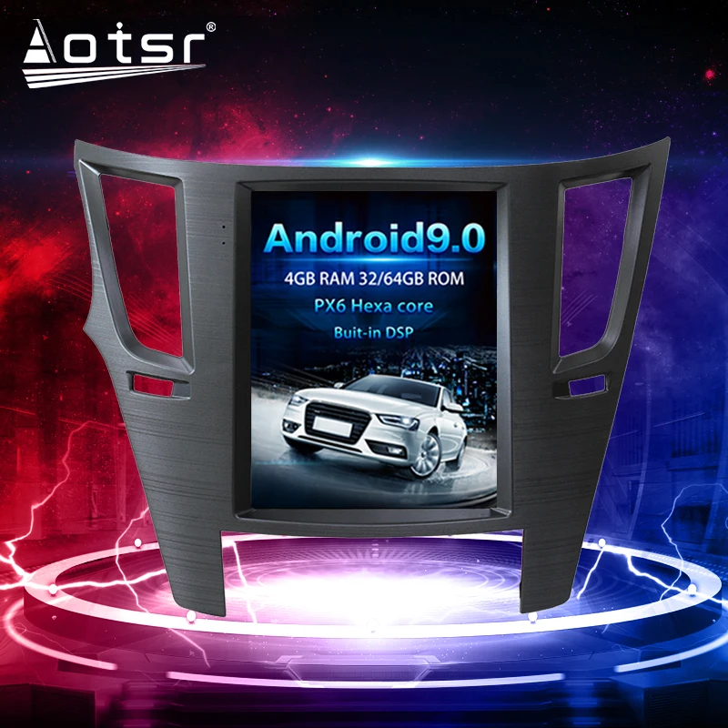 For Subaru Legacy Outback Android Radio tape recorder 2009 - 2014 Car Multimedia Player Stereo head unit PX6 Tesla Navi No 2din