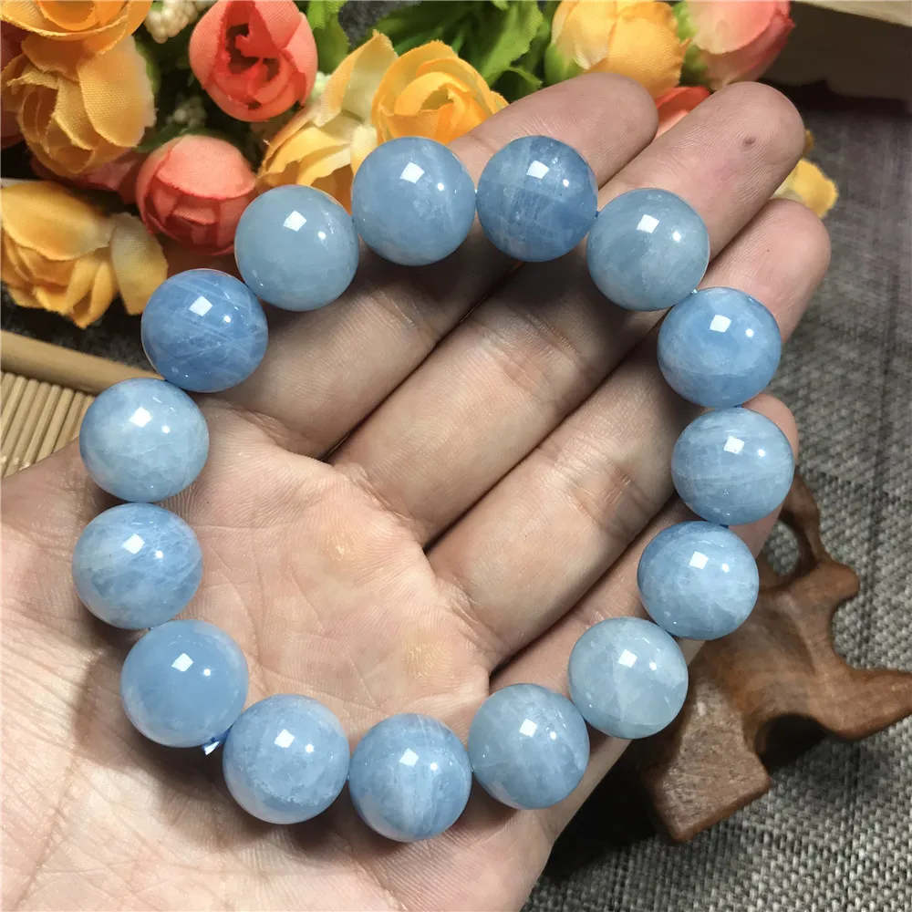 Natural Blue Aquamarine Bracelet (5)