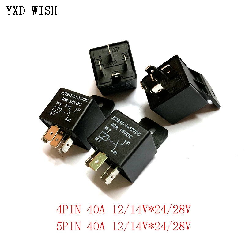 Waterproof Car 5Pin 40//A Long Life Automotive Relay Normally Open DC 12 V//2.EX