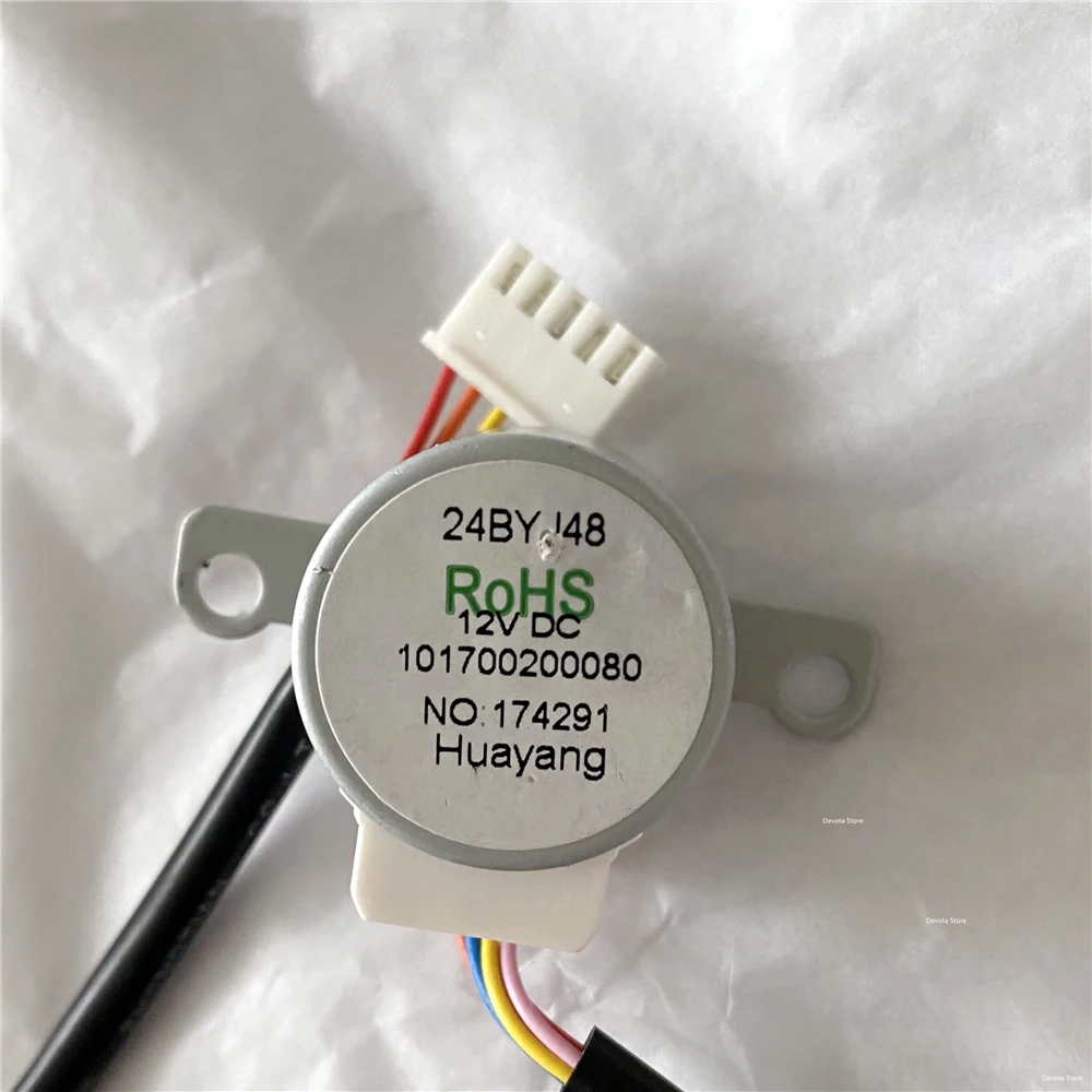 Electric Stepping Gear Motor 24BYJ48 12V DC Stepper Motor DIY Crystal Air conditioning swing flap repair parts Stepper Motor