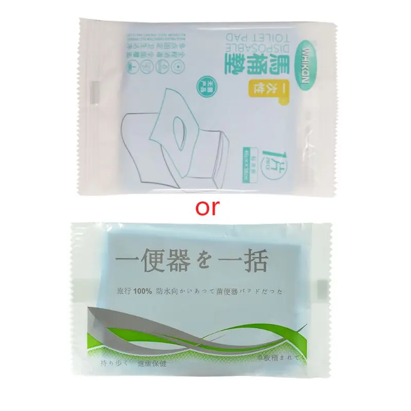 Одноразовое покрытие на сиденье унитаза Водонепроницаемая Переносная