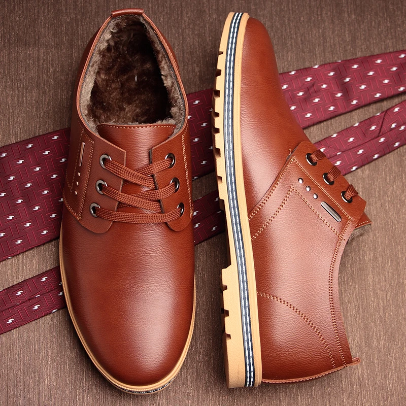 Buy Men Casual Fur Shoes Genuine Leather Slip On Luxury Mens Vintage Shoes Velvet Loafers Black Brown Business Designer Shoes