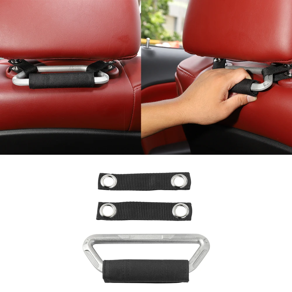 

Car Seat Headrest Handle Grab for Jeep Compass Wrangler TJ JK JL Gladiator JT 1997-2021 for Dodge Challenger Interior Accessory
