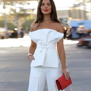 

Sleeveless Ruffle Blouse Tops Women Spring and summer sexy wrapped chest tie Starpless Short Shirt