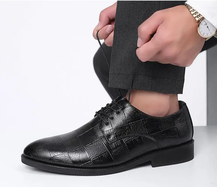 Мужские кожаные модельные туфли-оксфорды ручной работы в итальянском стиле ретро; деловые туфли; мужская обувь для вечеринок; большие размеры