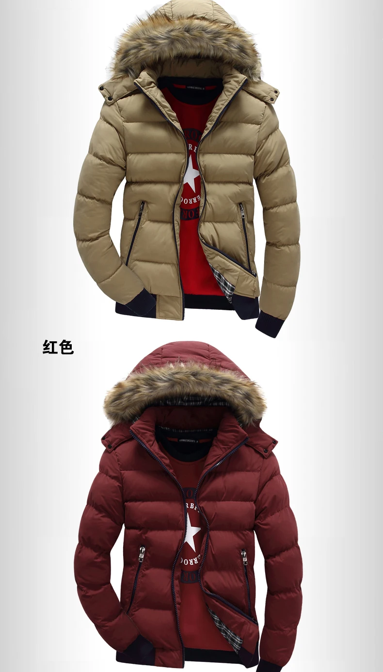 Winter New Style MEN'S Cotton Clothes Korean-style Winter Slim Fit Solid Color Cotton-padded Clothes Fashion Man Teenager S