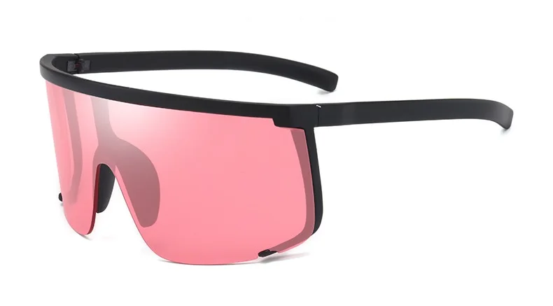 Негабаритных квадратных солнцезащитных очков женские модные плоские верхние цельные мужские солнцезащитные очки Gafas Shadow Mirror UV400 - Цвет: 9040-3