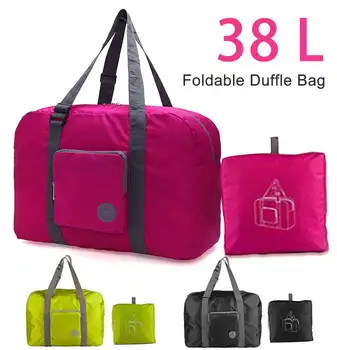 

Waterproof Nylon Travel Bags Women Men Large Capacity Folding Duffle Bag Organizer Packing Cubes Luggage Girl Weekend Bag