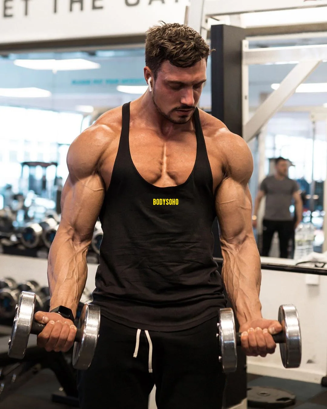 Muscle Dr. Европа и Америка братья стиль здоровая красота спортивный жилет мужской фитнес i-образный жилет Базовая рубашка жилет