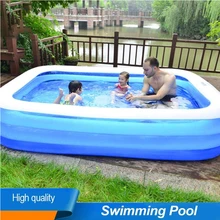 Bathtub Water-Pool Rectangular Outdoor Inflatable Kids Family Play Summer PVC Thickened