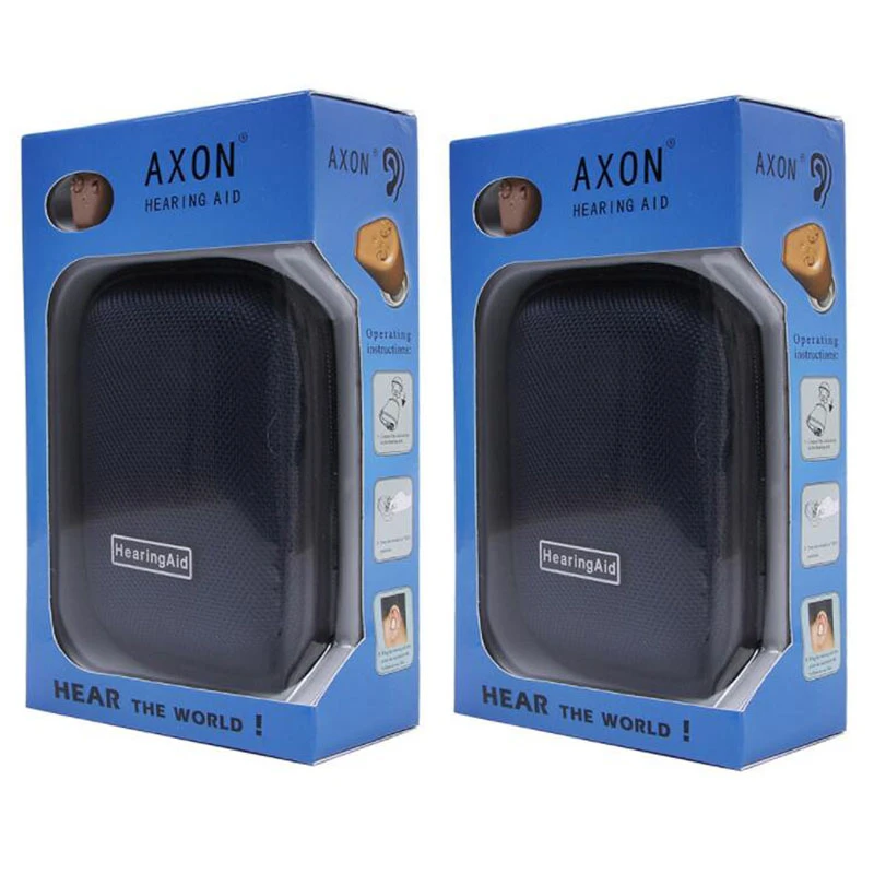 AXON K 88 – Mini prothèse auditive intra auriculaire Invisible, Rechargeable,  aide auditive, Volume réglable, amplificateur sonore et vocal, Lot de 2  pièces | AliExpress
