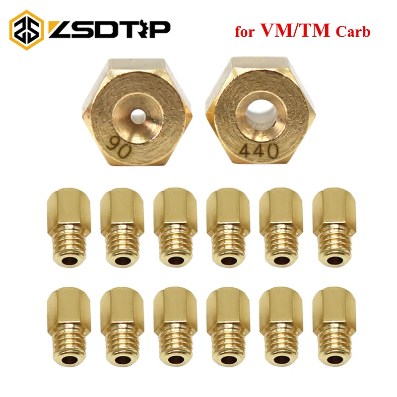 Zsdtrp 10/12 Pz Moto Vm Tm Carburatore Esagonale Iniettori Principali Ugello Per Mikuni Vm Tm Tmx Carb
