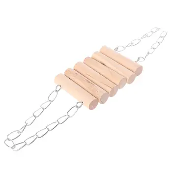 

Pet Hamster Wooden Swing Bird Ladder Resting Platform Set for Mouse Chinchilla Rat Gerbil LX9C