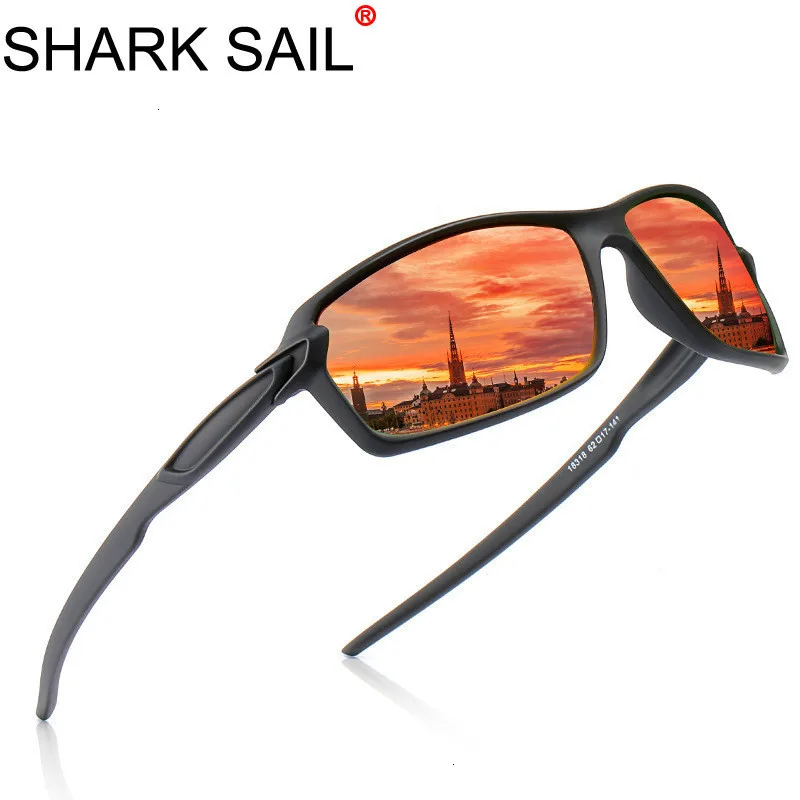 Мужские поляризационные очки SHARK SAIL ночного видения для вождения автомобиля