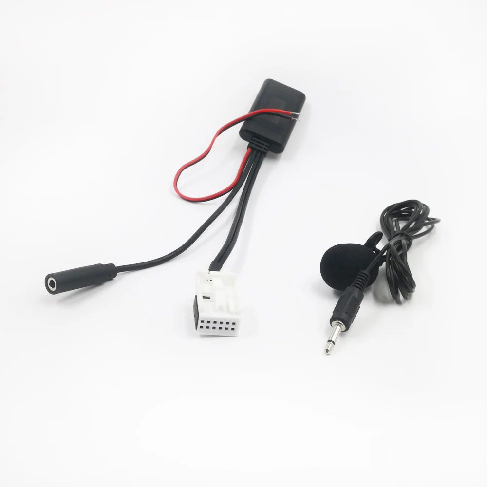 Biurlink RCD310 RCD510 RNS510 자동차 라디오 오디오 음악 장치 Bluetooth 5.0 Volkswagen Skoda 용 핸즈프리 Aux 어댑터 하네스 와이어