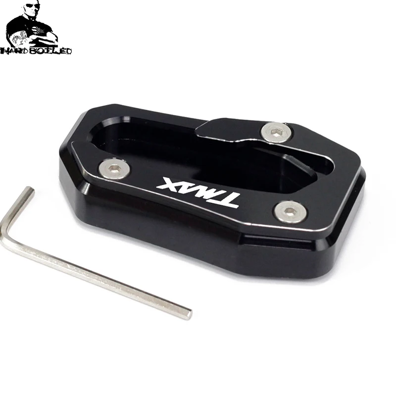 For YAMAHA T MAX TMAX 530 SX T-MAX 530 DX 2017-2018 2019 T MAX 530SX TMAX 530DX kickstand sidestand stand extension enlarger pad (2)