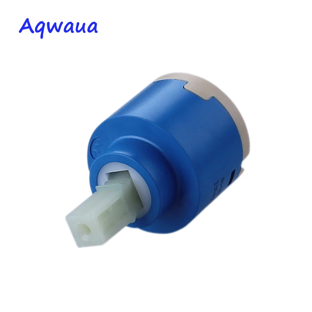 Aqwaua Faucet Valve Core 40mm Standard Ceramic Cartridge without Distributor with Filter Faucet Cartridge Replacement Part