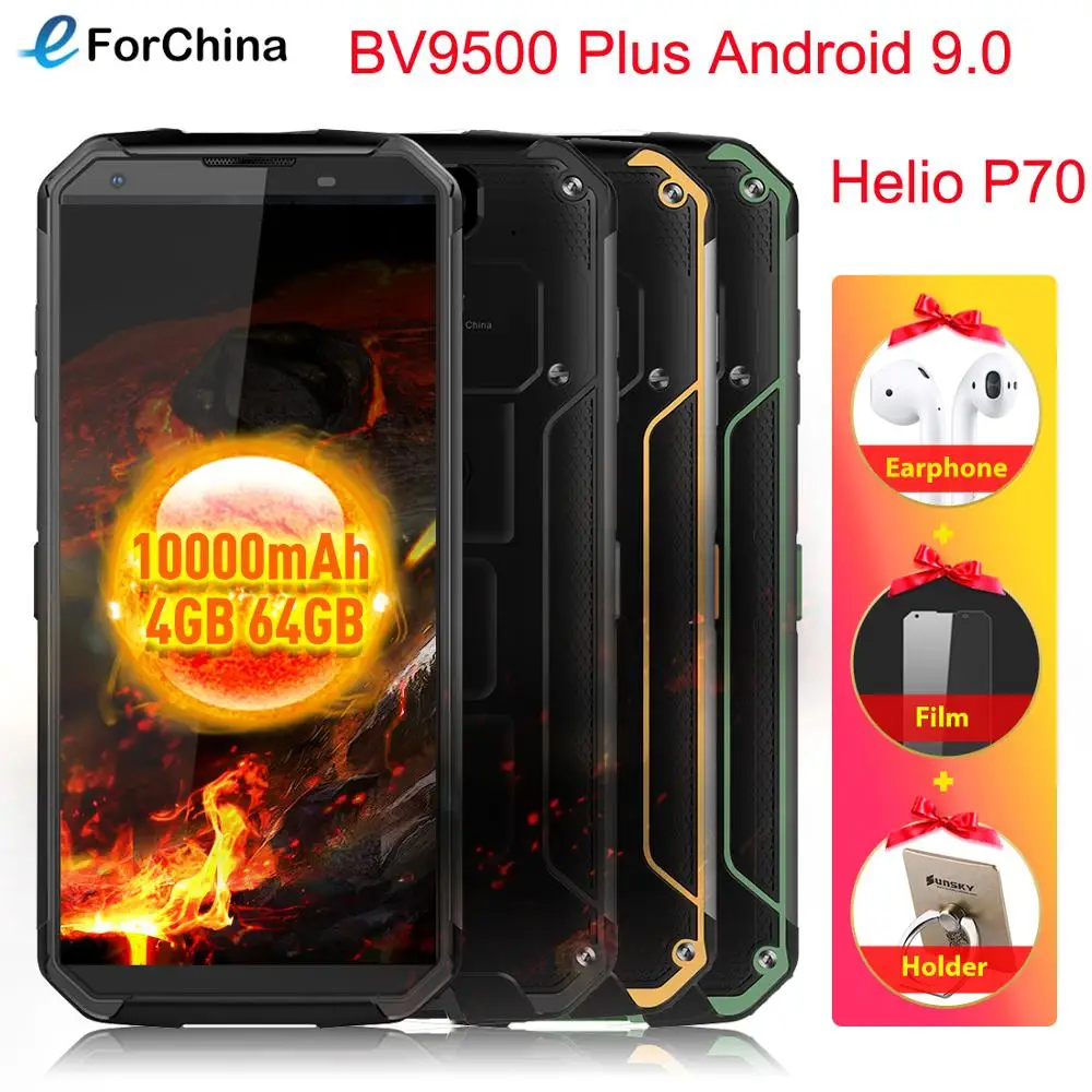 Blackview BV9500 Plus, 5,7 дюйма, HD экран, Беспроводная зарядка, телефон Helio P70, четыре ядра, Android 9,0, 4 Гб ram, 64 ГБ rom, смартфон, OTG, NFC