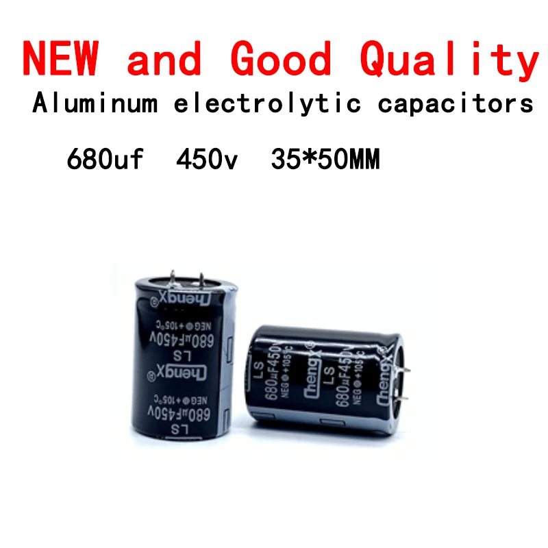 

5pcs/Lot Aluminum Electrolytic Capacitors 680UF 450V 35*50mm ±20% Accuracy 2000Hrs