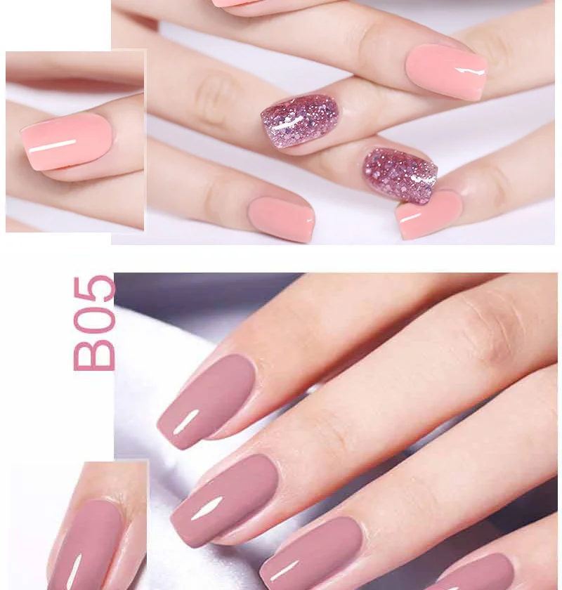NEE JOLIE, 8 мл, Гель-лак для ногтей, чистый розовый цвет, серия, Перманентный замачиваемый УФ-Гель-лак, Одноцветный дизайн ногтей, Гель-лак