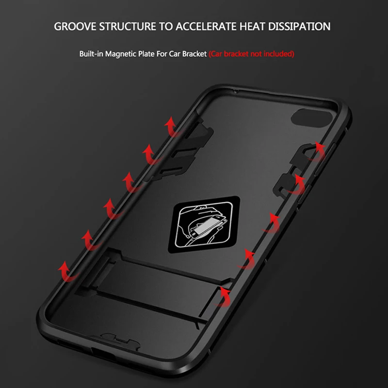iPhone Case Armor Cover With Kickstand and Batman Logo – Action Gadget
