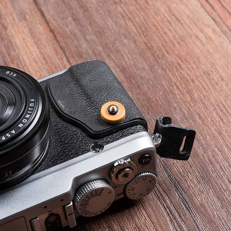 Original Handmade Boxwood Wooden Concave Surface Camera Shutter Release Button Fujifilm X100V XT4 X100F XT30 20 XPRO2 XE3