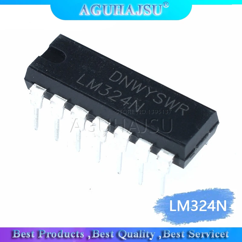10 шт. LM324N DIP14 LM324 DIP-14 Новый и оригинальный IC | Электронные компоненты