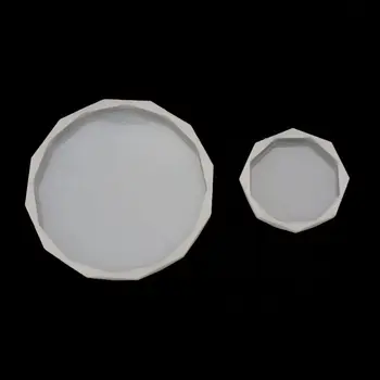

2Pcs DIY Cup Mat Silicone Mold Epoxy UV Resin Molds Coaster Base Jewelry Making