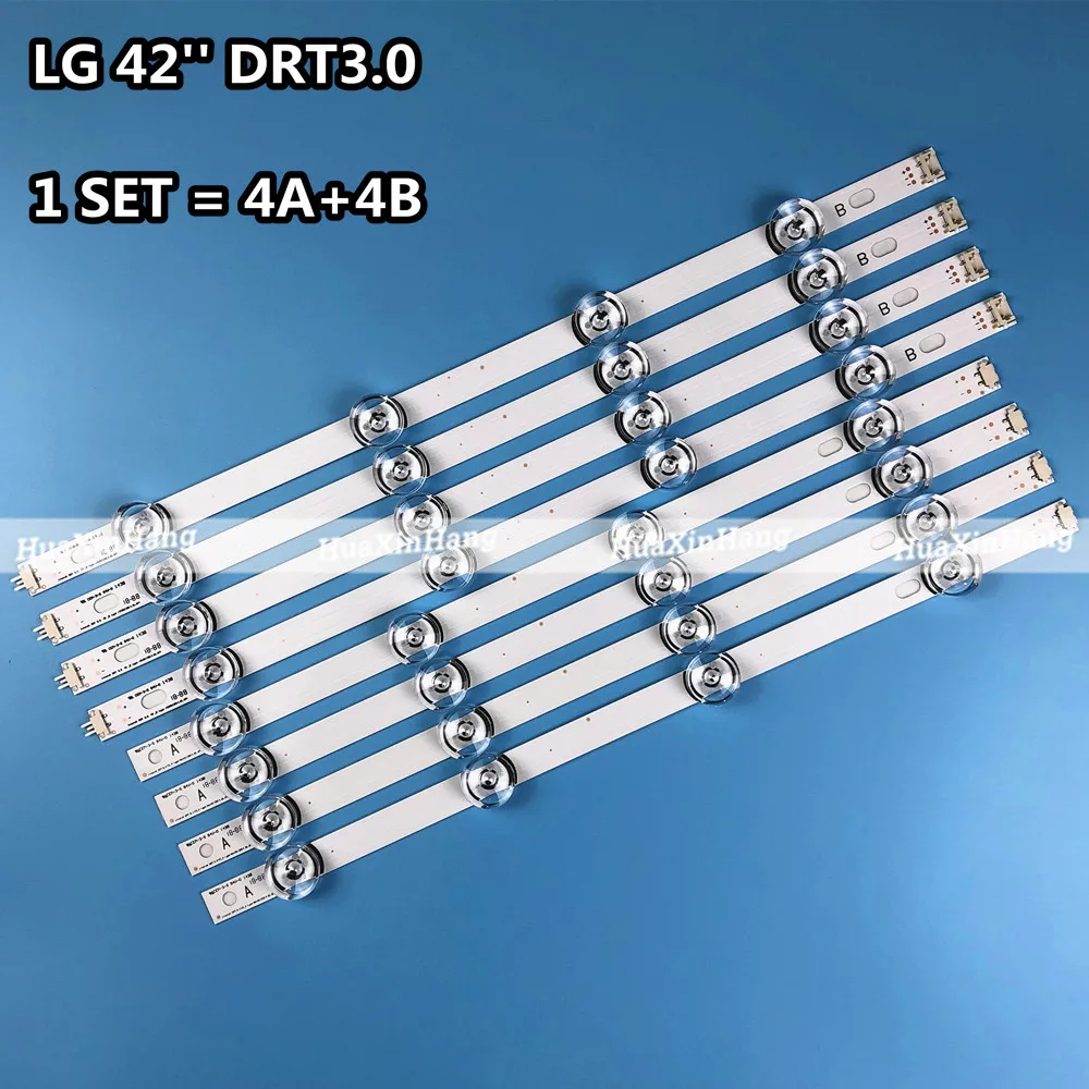 NEW 8 pieces/set LED Backlight Strip for LG 42LB5610 42LB5800 42LB585V 42LB DRT 3.0 42 A/B 6916L-1709A 1710A 6916L-1957A 1956A afbeelding