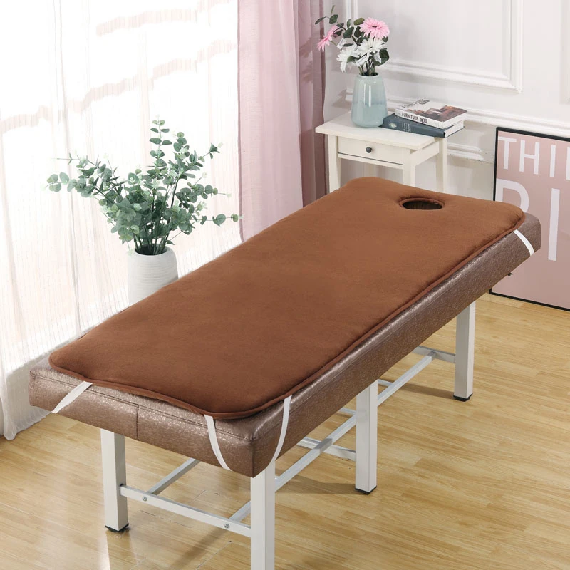 Thicken Massage Table Mattress Bed Sheet Pad Topper with Face Hole