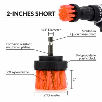 

3pcs/Set Electric Drill Cleaning Brushes Attachment Household Cleaner Scrubber
