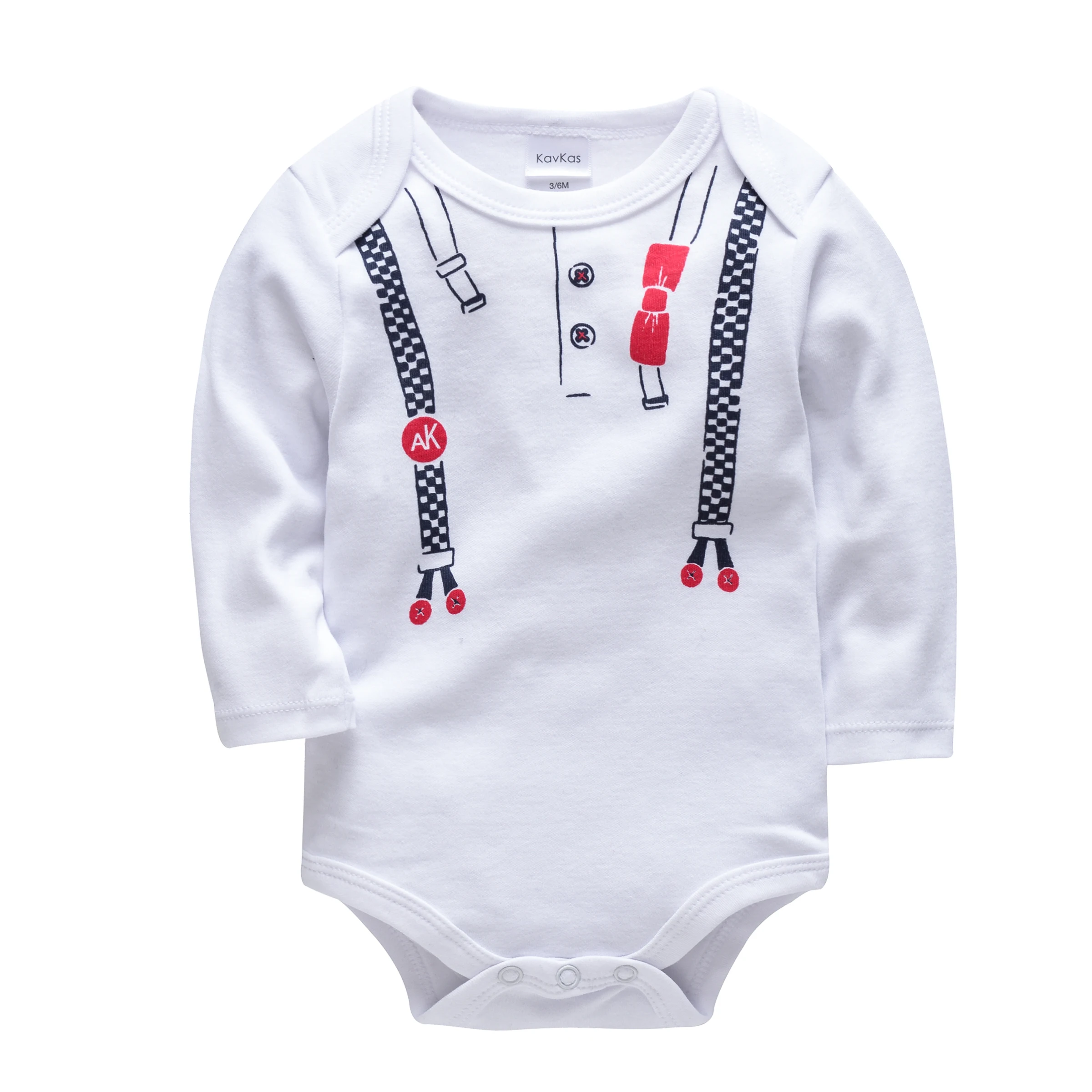  소년 옷 바디 슈트  소녀 Rompers Playsuits 풀 슬리브 오리지널 점프 슈트 Lange Bebe  Pop It 100% Cotton