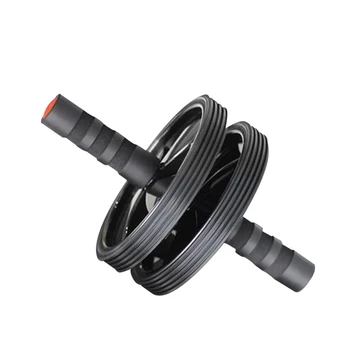 

Home Gym Body Building Fitness Exercise Equipment Double Wheel Workout Accessories Non-Slip Strong Bearing Ab Roller Portable
