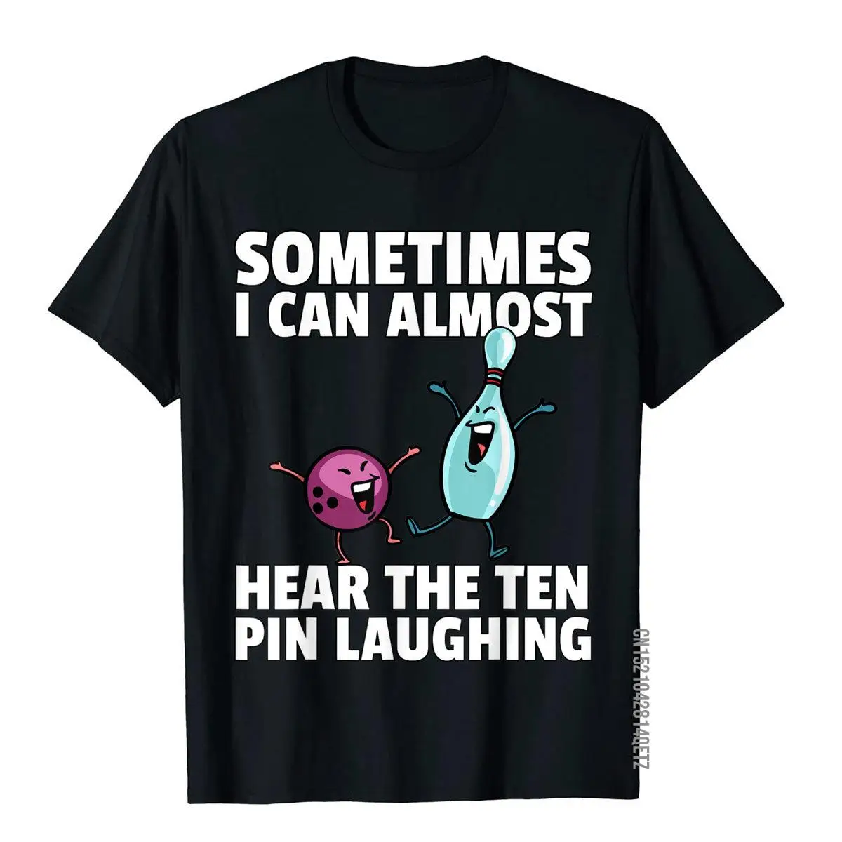 Bowling Ball Pin Men Women Kids Youth Mom Alley T-Shirt__B12791black