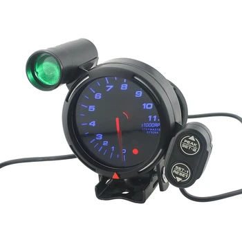 

Car Dashboard 3.75Inch 11000 Rpm 95mm Speed Tachometer Gauge Kit with Adjustable Shift Light Blue Led+Stepping Motor Car Accesso